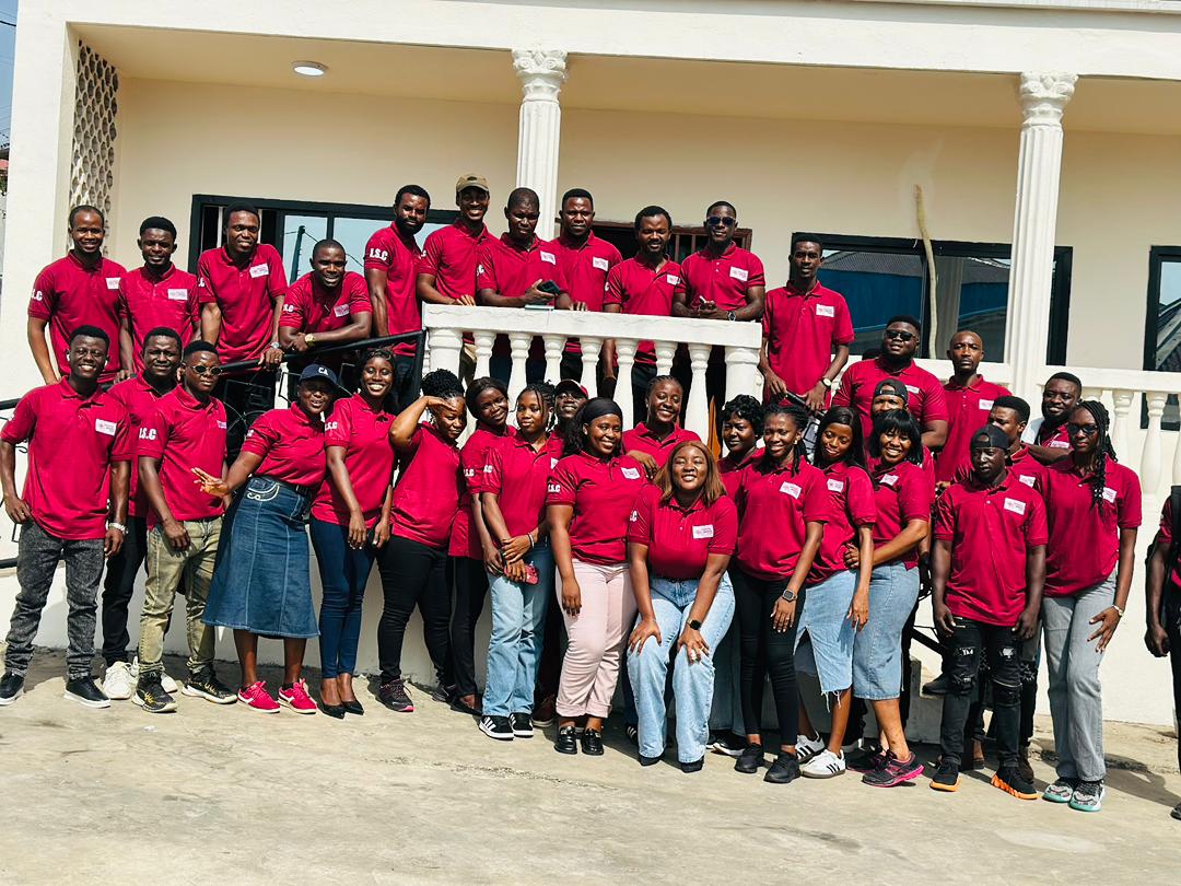 ISC team members gathered for a company group photo